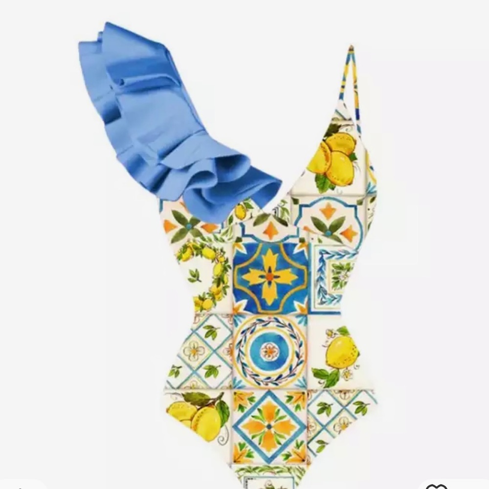 One piece swimsuit with cover up included
